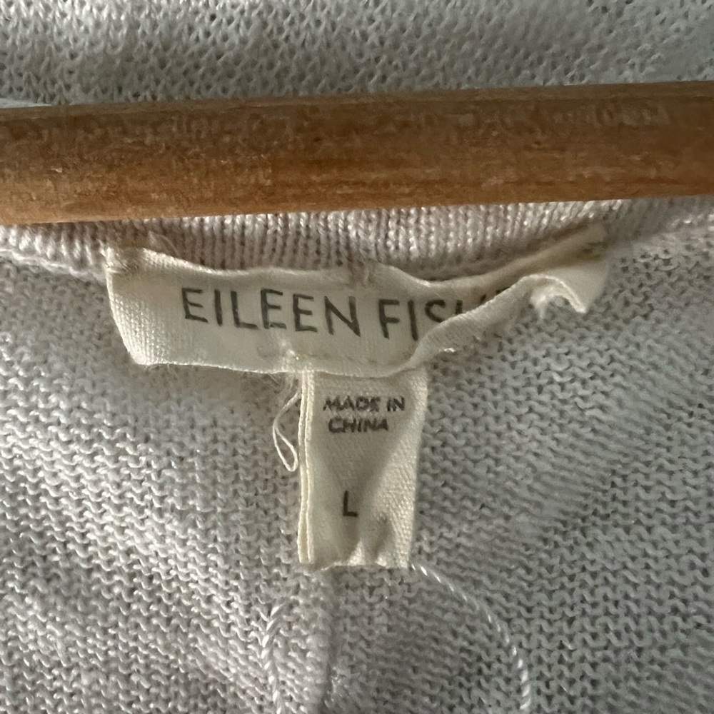 Eileen Fisher Linen Tank Sweater Size L - Picture 7 of 7
